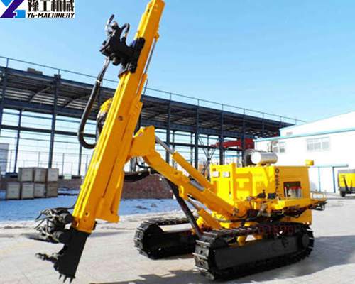 Crawler Mounted Anchor Drilling Rig With Full Hydraulic Power Head