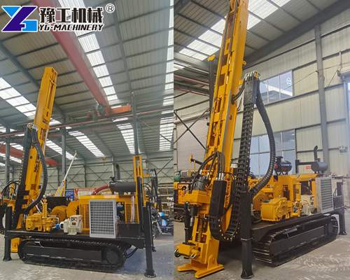 Full Hydraulic Power Head Core Drilling Rig Machine