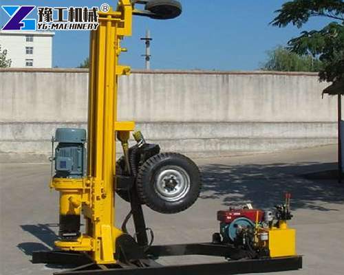 Trailer Mounted Water Well Drilling Rig Machine