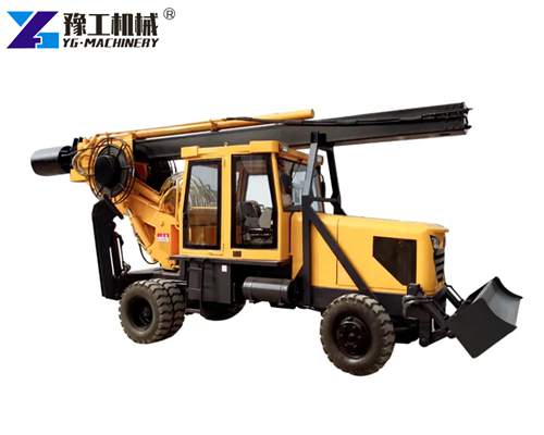 Wheeled Piling Hydraulic Rotary Drilling Rigs For Sale