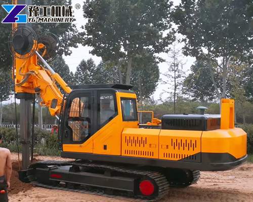 Feed Cylinder Crawler Rotary Drilling Rig Hot Sale