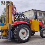 Deep Tractor Mounted Water Well Drilling Rig For Hard Rock