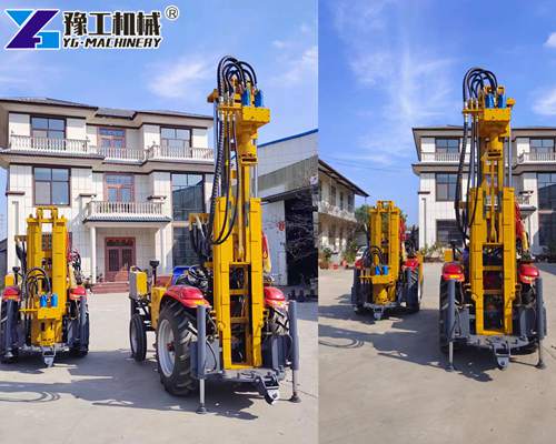 YG Four Wheel Tractor Mounted Water Well Drilling Rig