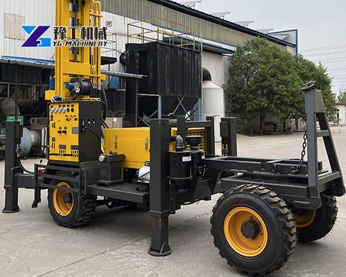 Wheeled Pneumatic r Water Well Drilling Rig Machine Factory Price