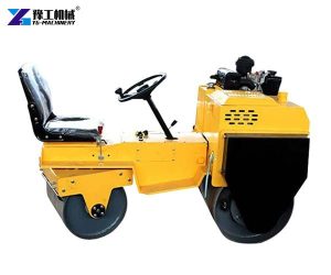 road roller with a seat