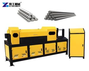 steel bar straightening and cutting machine