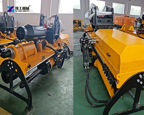 excavator rock drill and splitter before delivery in factory